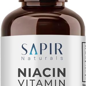 Sapir Naturals Gotas líquidas de vitamina B3 de 2 onzas, suplemento de niacina B3, sabor a frambuesa, fabricado en Estados Unidos Sapir Naturals Gotas líquidas de vitamina B3 de 2 onzas, suplemento de niacina B3, sabor a frambuesa, fabricado en Estados Unidos