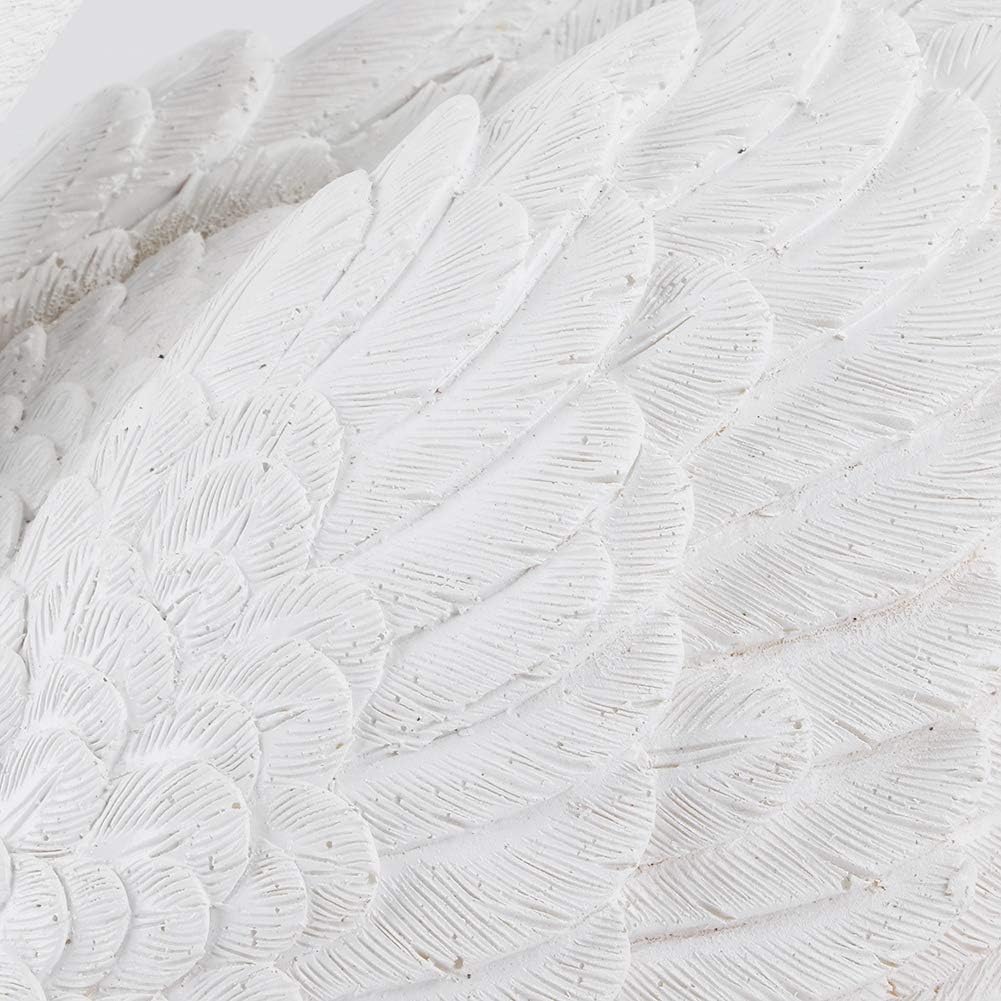 Figura de cisne blanco, decoración de cisne de resina, modelo animal, decoración de paisaje, jardinería para patio