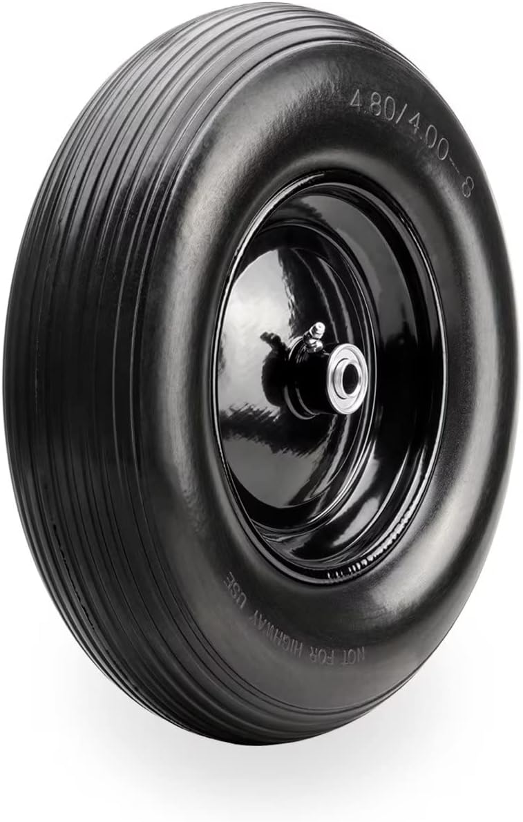 Neumático sólido de 16 pulgadas sin plano de 4.804.00-8 pulgadas con rodamiento de bolas de 34 pulgadas, neumático universal para carretillacamión