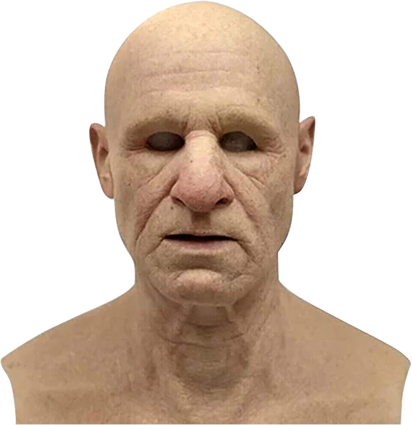 Máscara de Halloween, máscara de monstruo vampiro, máscara facial espeluznante de Halloween, máscara de látex de anciano, disfraz de fiesta de