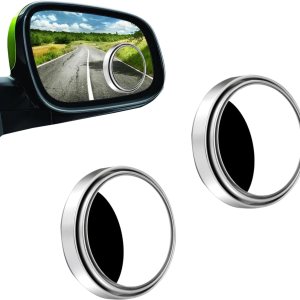 2 espejos de punto ciego para automóvil, 0.6 x 2.1 pulgadas, espejos retrovisores convexos ajustables de vidrio HD de 360 grados, espejo auxiliar 2 espejos de punto ciego para automóvil, 0.6 x 2.1 pulgadas, espejos retrovisores convexos ajustables de vidrio HD de 360 grados, espejo auxiliar