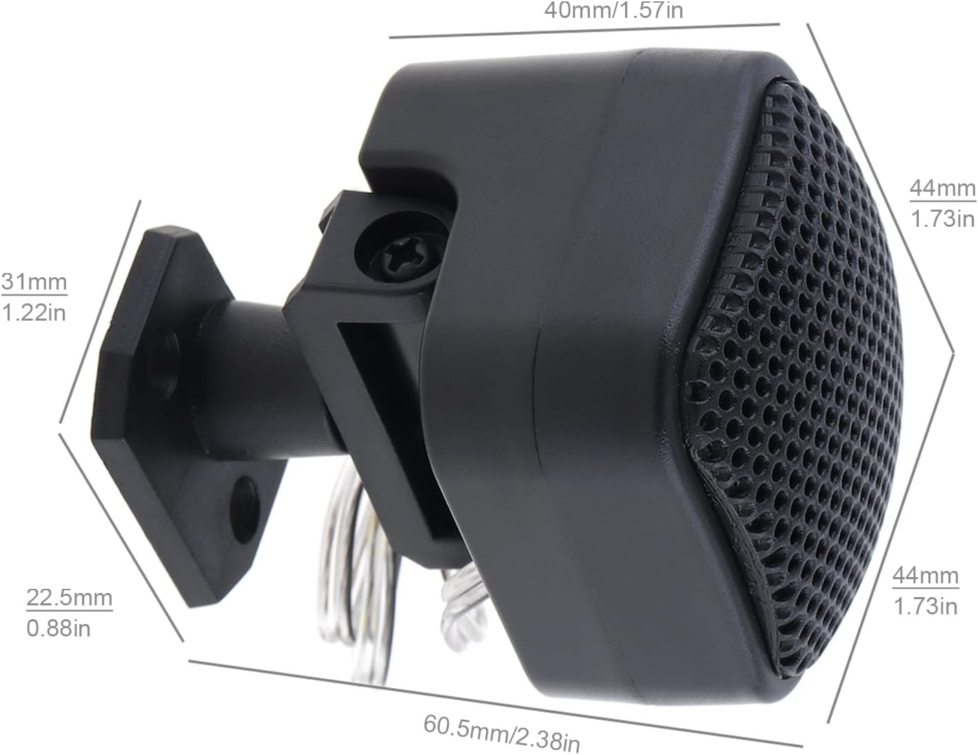 2 unids TP-004A altavoz del tweeter del coche 500W 12V 4ohm alta eficiencia mini altavoces de tweeter para el sistema de audio del coche