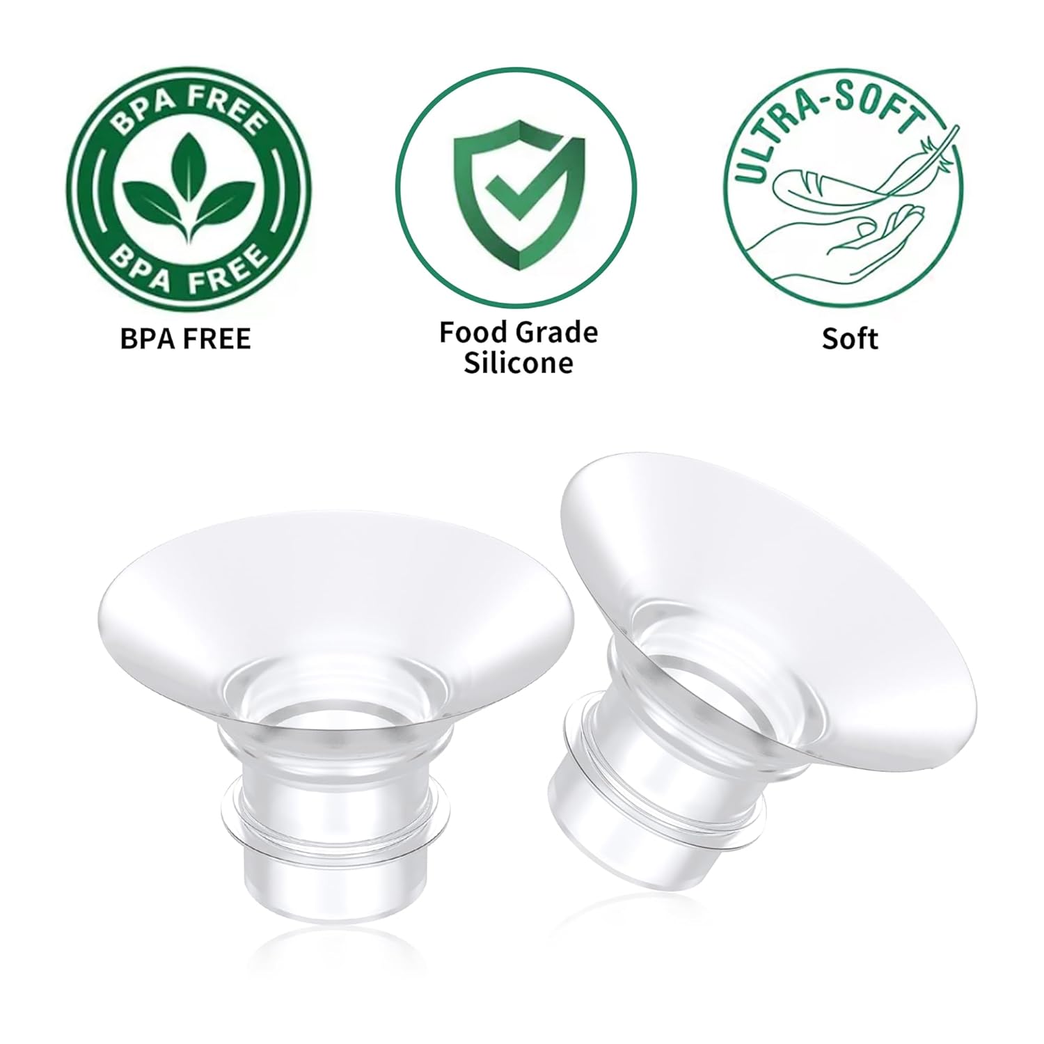 TOVVILD Insertos de brida de 0.67 pulgadas y 0.79 pulgadas compatibles con momcozy S9 S12 S9pro S12proLansinohBellababy, reemplazo de piezas de
