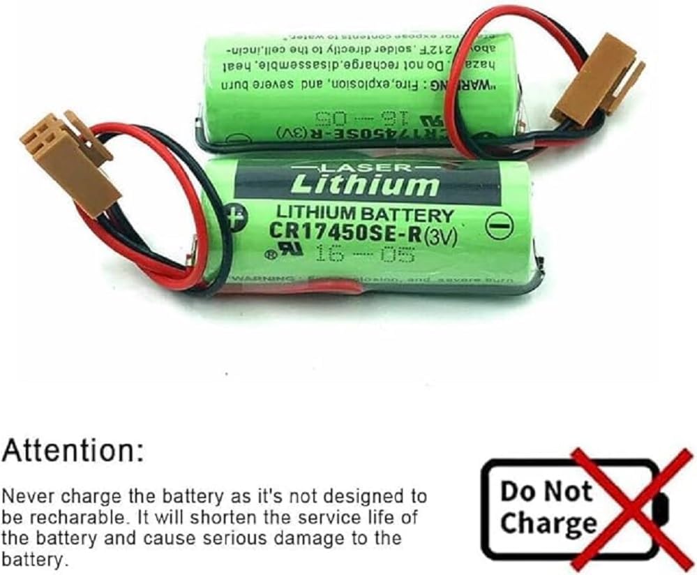 30-Pack 3V 2500mAh PLC Replacement Battery for CR17450SE-R A98L-0031-0012 CR17450-17450, FANUC CNC Series