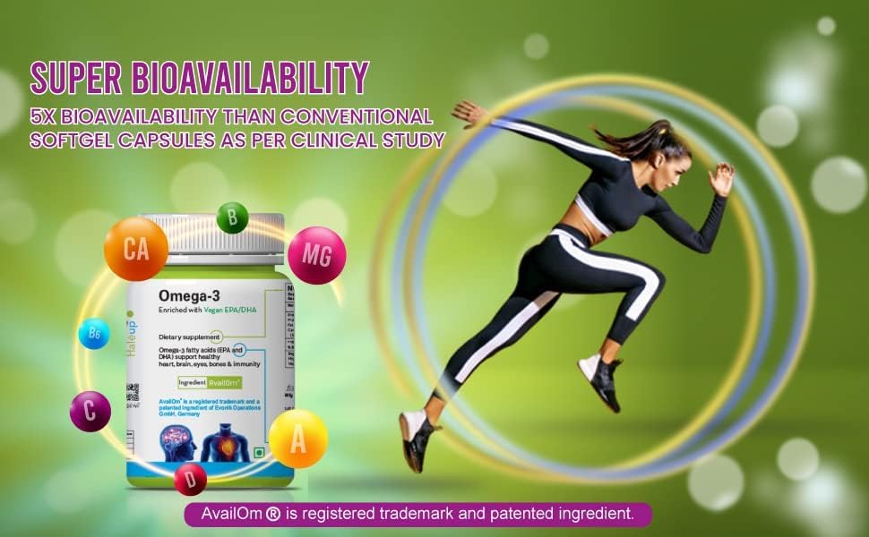 Omega 3, 500 mg  Evonik Germany II Enriquecido con EPADHA  Corazón Saludable  Cerebro  Inmunidad (paquete de 1)