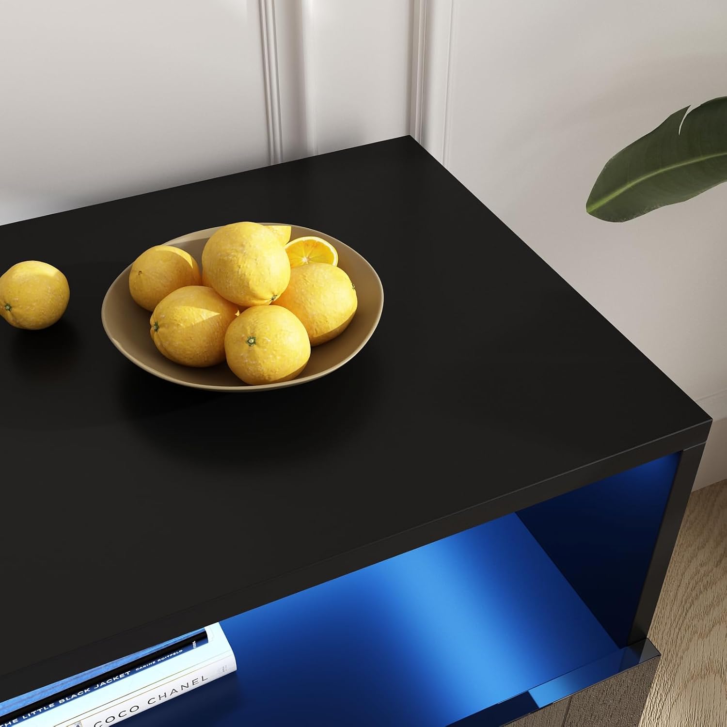 St.Mandyu Soporte de TV LED para TV de 6575 pulgadas, moderno centro de mesa de televisión con cajón y luces LED, centro de entretenimiento de alto