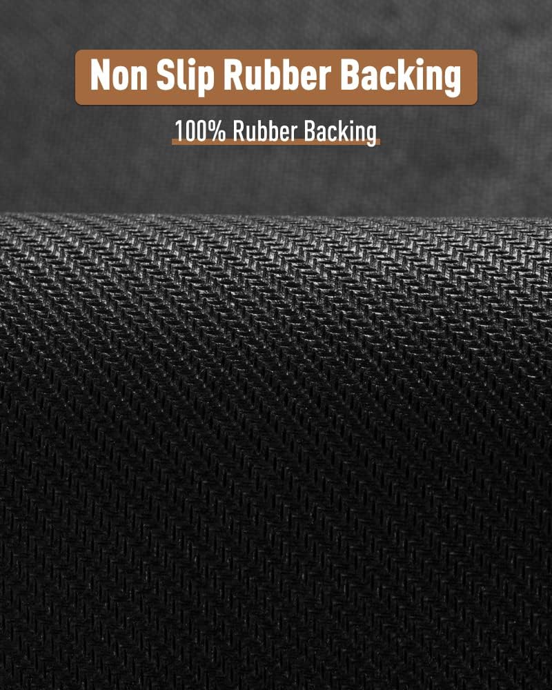 PADOOR Peldaños de escalera antideslizantes, con respaldo de goma para peldaños de madera, 7 alfombras sin residuos para niños y perros, 8 x 30