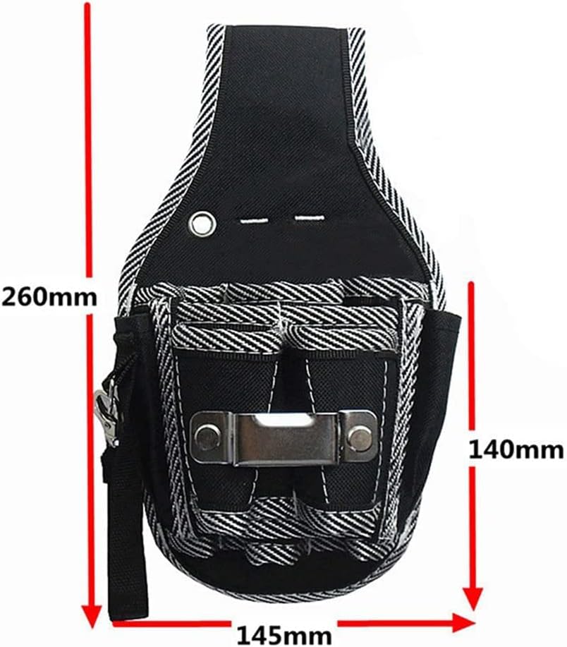 Bolsa de herramientas de bolsillo, 7 bolsillos para la cintura, bolsa de herramientas de bolsillo, bolsa de cinturón de bolsillo, soporte de taladro