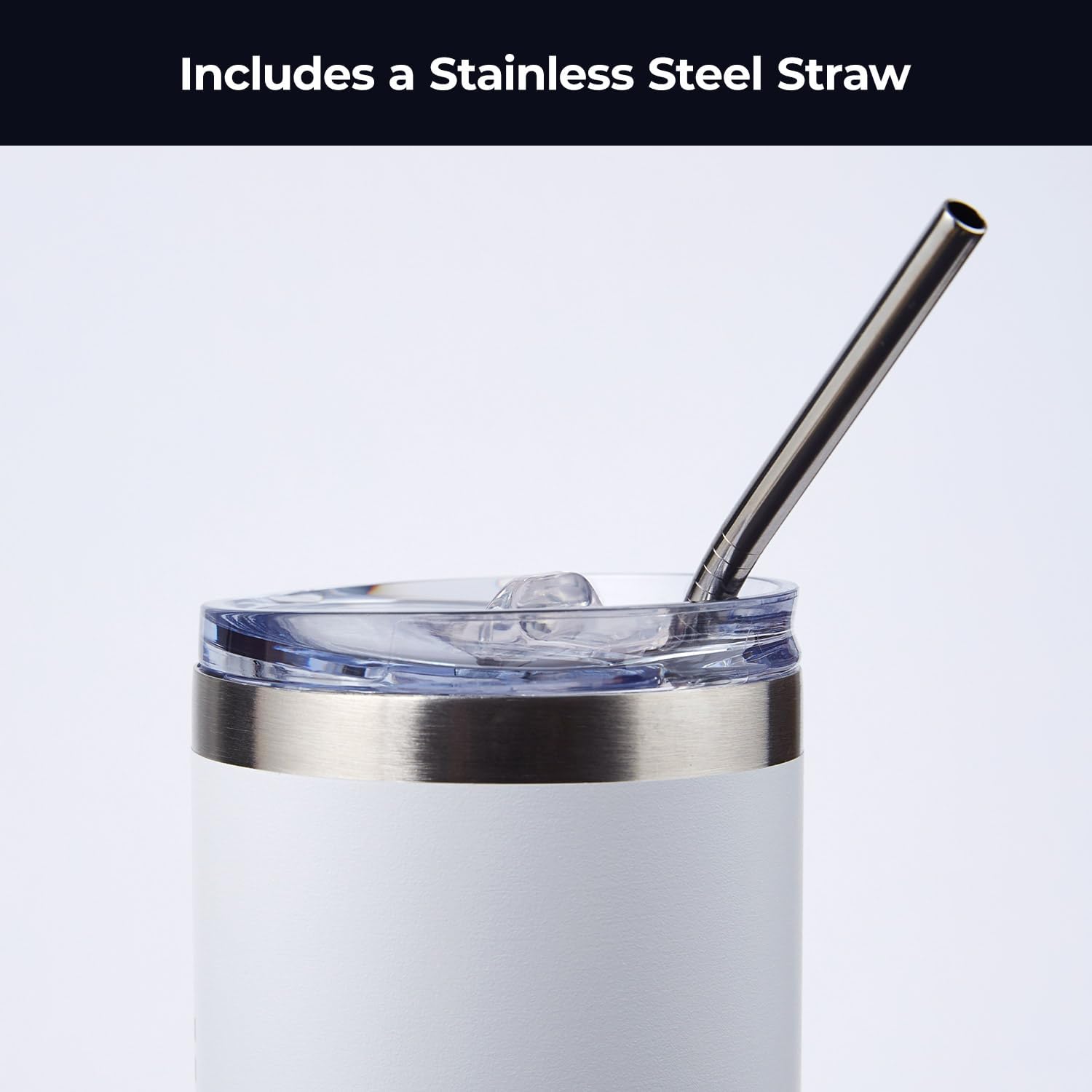 GAM – Vaso personalizado con grabado láser, vaso de café de 20 onzas, vaso delgado de acero inoxidable con tapa y pajilla, vaso aislado para botella