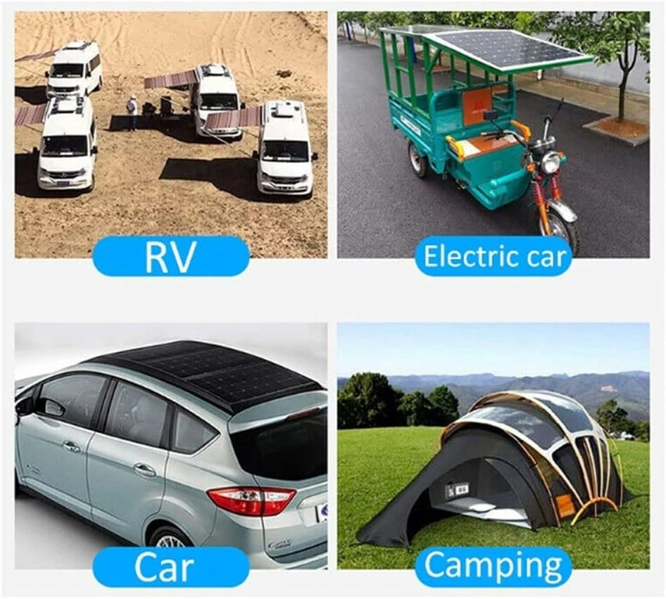 30W 12V Lightweight Solar Panel Charger Portable Solar Panel Kit Flexible Solar System for Outdoor Power Supply Camping Travel Mobile Phone