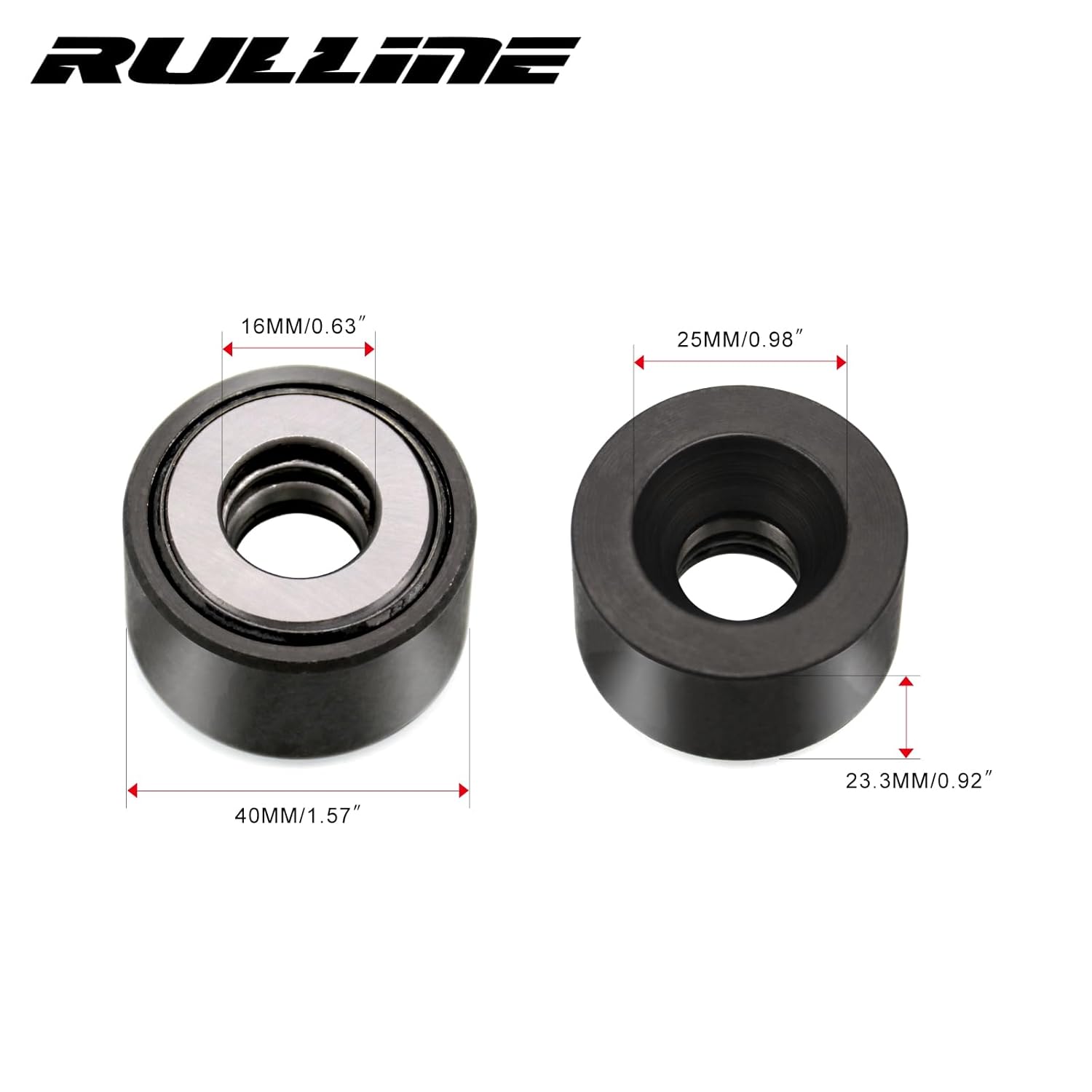 RULLINE 20 pernos de rueda M12 x 1.5 de 1.772 in de largo con instalación de pernos de rueda mejorados compatibles con Toyota, Chevrolet, Lexus,