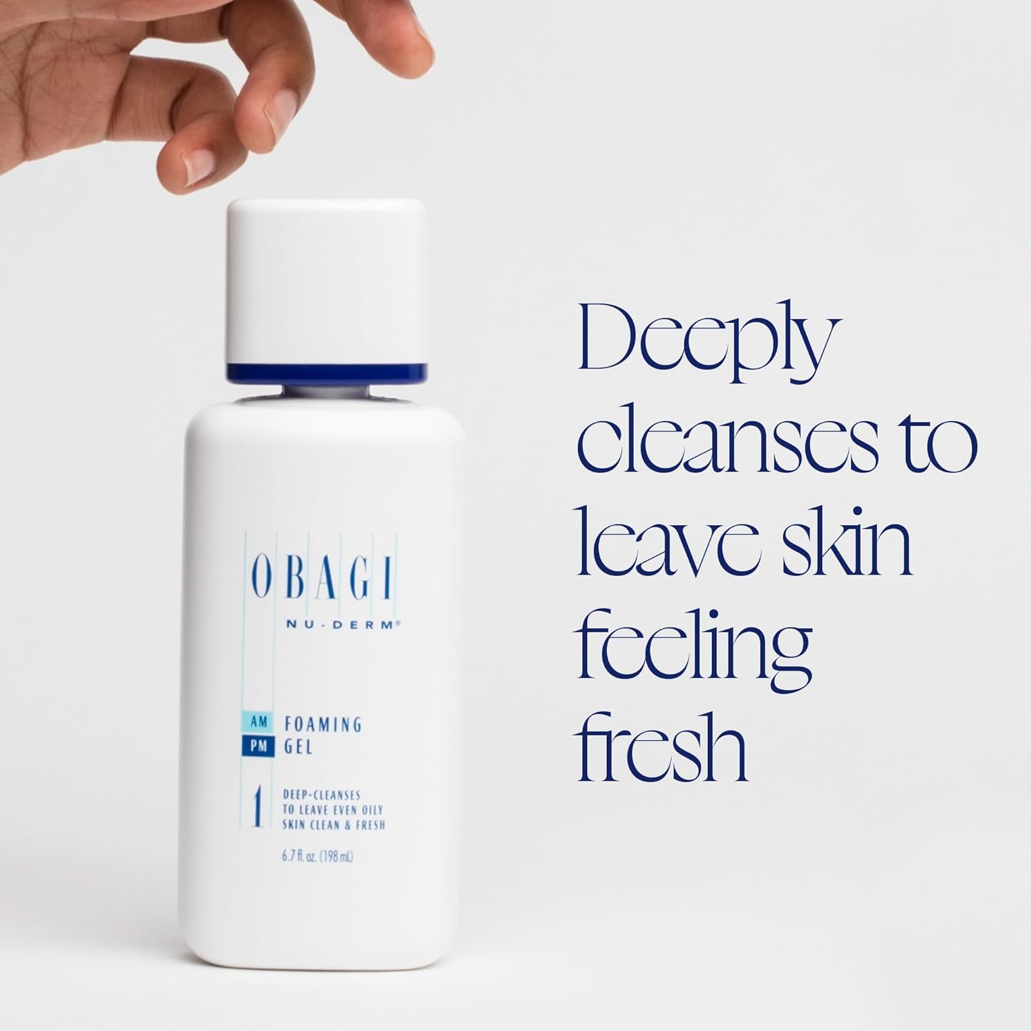 Obagi Nu-Derm – Gel espumoso + disruptor de manchas oscuras tamaño de prueba limpiador diseñado para limpiar los poros y eliminar el maquillaje, la