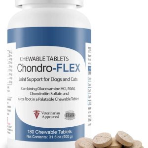 Chondro-Flex – Potente fórmula para el cuidado de las articulaciones para perros y gatos, máximo apoyo nutricional, glucosamina, condroitina, MSM, Chondro-Flex – Potente fórmula para el cuidado de las articulaciones para perros y gatos, máximo apoyo nutricional, glucosamina, condroitina, MSM,