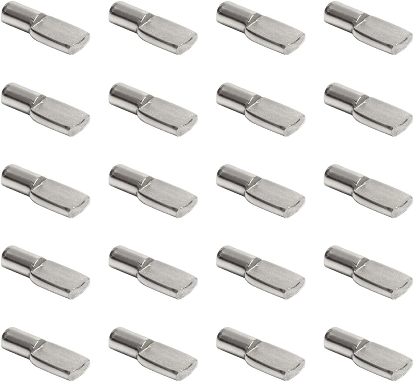20 piezas de metal para armario de armario, pasadores de soporte, clavijas para estanterías, estantes separadores, soportes de almacenamiento de