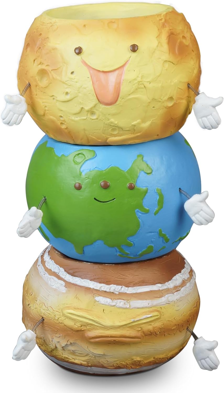 Cinf Macetas de resina en forma de muñeca de jardín de plantas verdes bonitas macetas encantadoras macetas para bolígrafo, maceta decorativa moderna