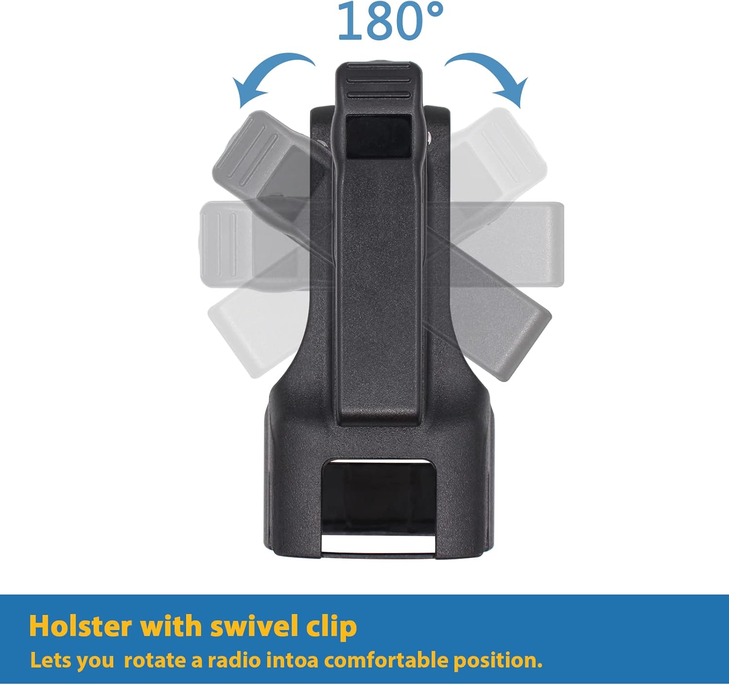 2 piezas HKLN4510 HKLN4510A RM Series Clip de cinturón giratorio para Motorola RMM2050 RMU2040 RMU2080 RMU2080D RMV2080 Radios portátiles