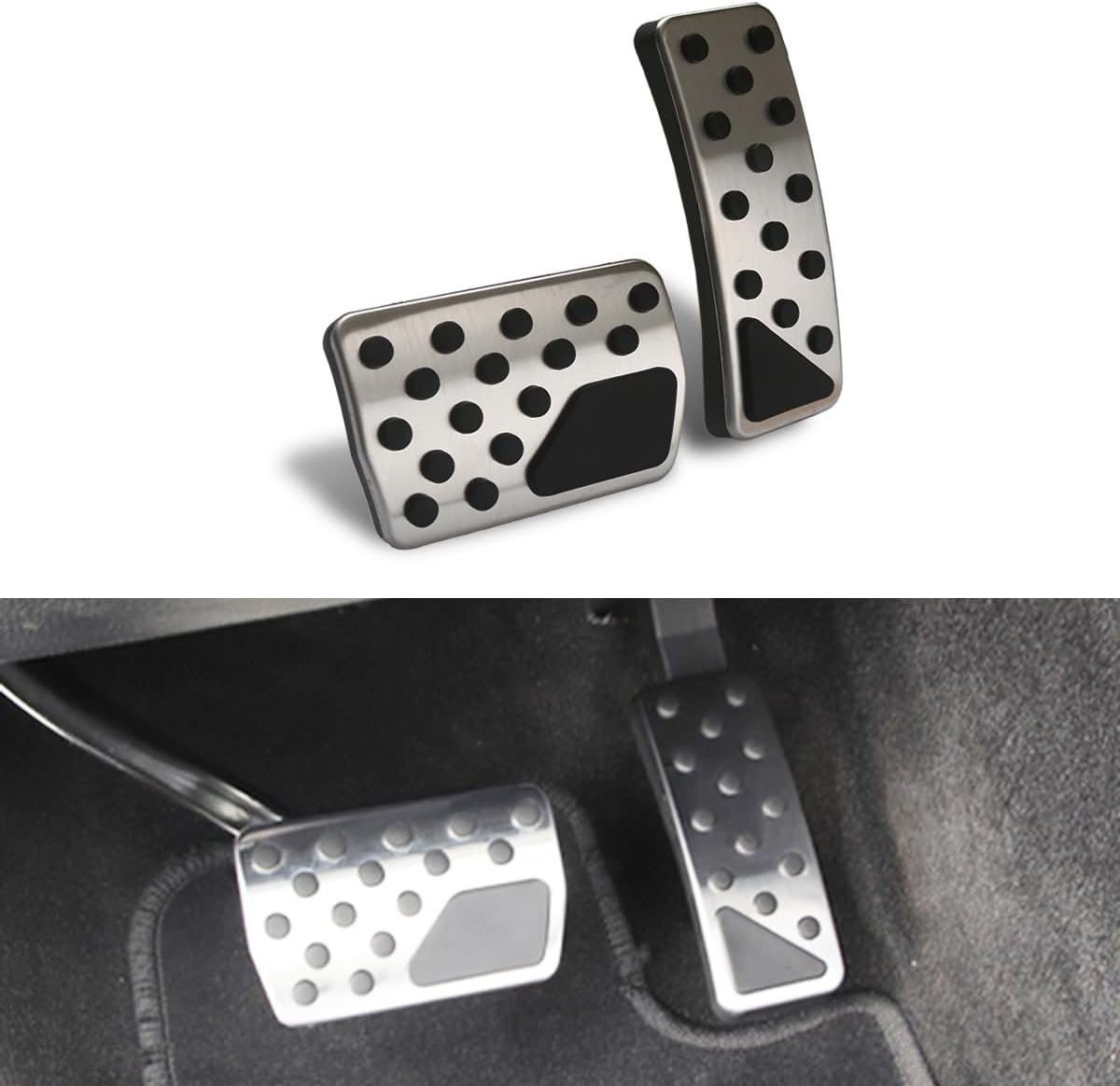 GZJUNFUGJ Cubierta antideslizante para pedal de freno de acelerador de gas, compatible con Jeep Grand Cherokee WK2 Dodge Durango 2011-2024 piezas