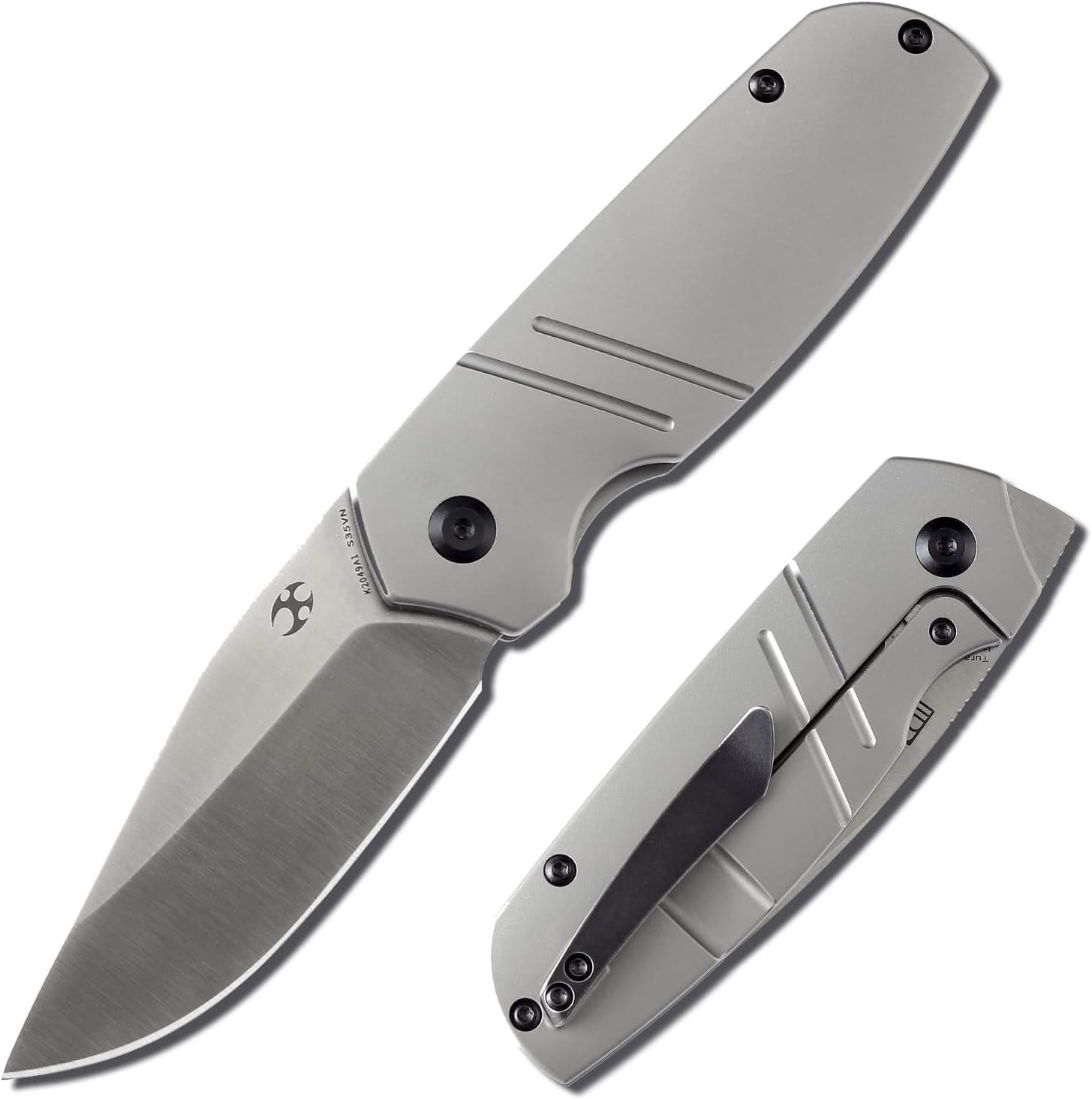 KANSEPT Turaco – Cuchillos plegables de bolsillo para hombres, EDC cuchillo plegable de 2.85 pulgadas CPM-S35VN Material Cuchillo plegable de
