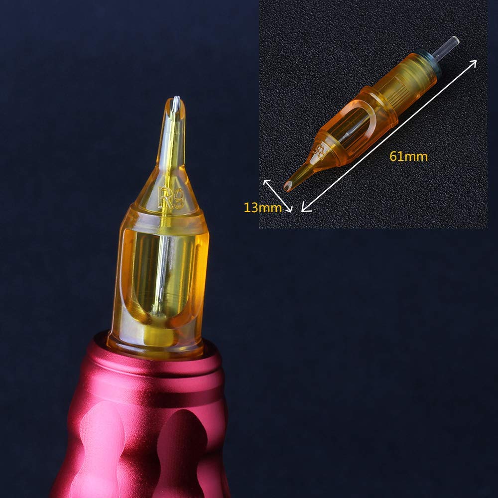 Pirate Face Tattoo Kit de bolígrafo rotativo, todo en uno, kit de máquina de tatuaje rotativo todo en uno con 7 tintas de colores radiantes,