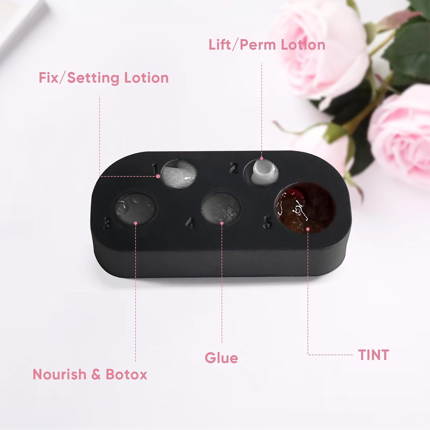 Libeauty Almohadillas de elevación de pestañas, 17 piezas, herramienta de elevación de pestañas multifunción 3 en 1, paleta profesional de silicona
