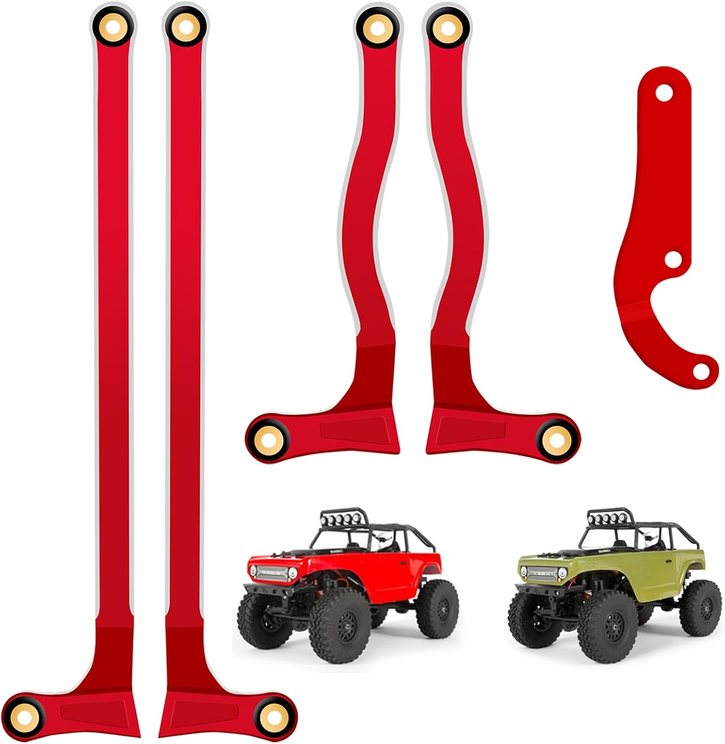 OGRC – Enlaces de mantis rezando escondidos hacia adentro, eslabones de alta liquidación para cerrojo axial 124 AXI90081 RC Crawler piezas de