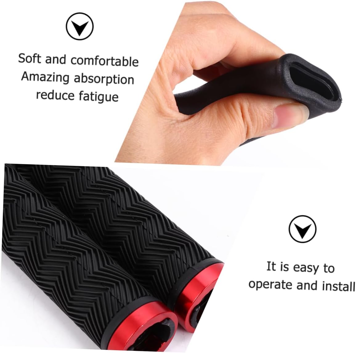 INOOMP 1 par de fundas para manillar de bicicleta, empuñaduras de manillar de bicicleta de montaña, empuñaduras de manillar de bicicleta,