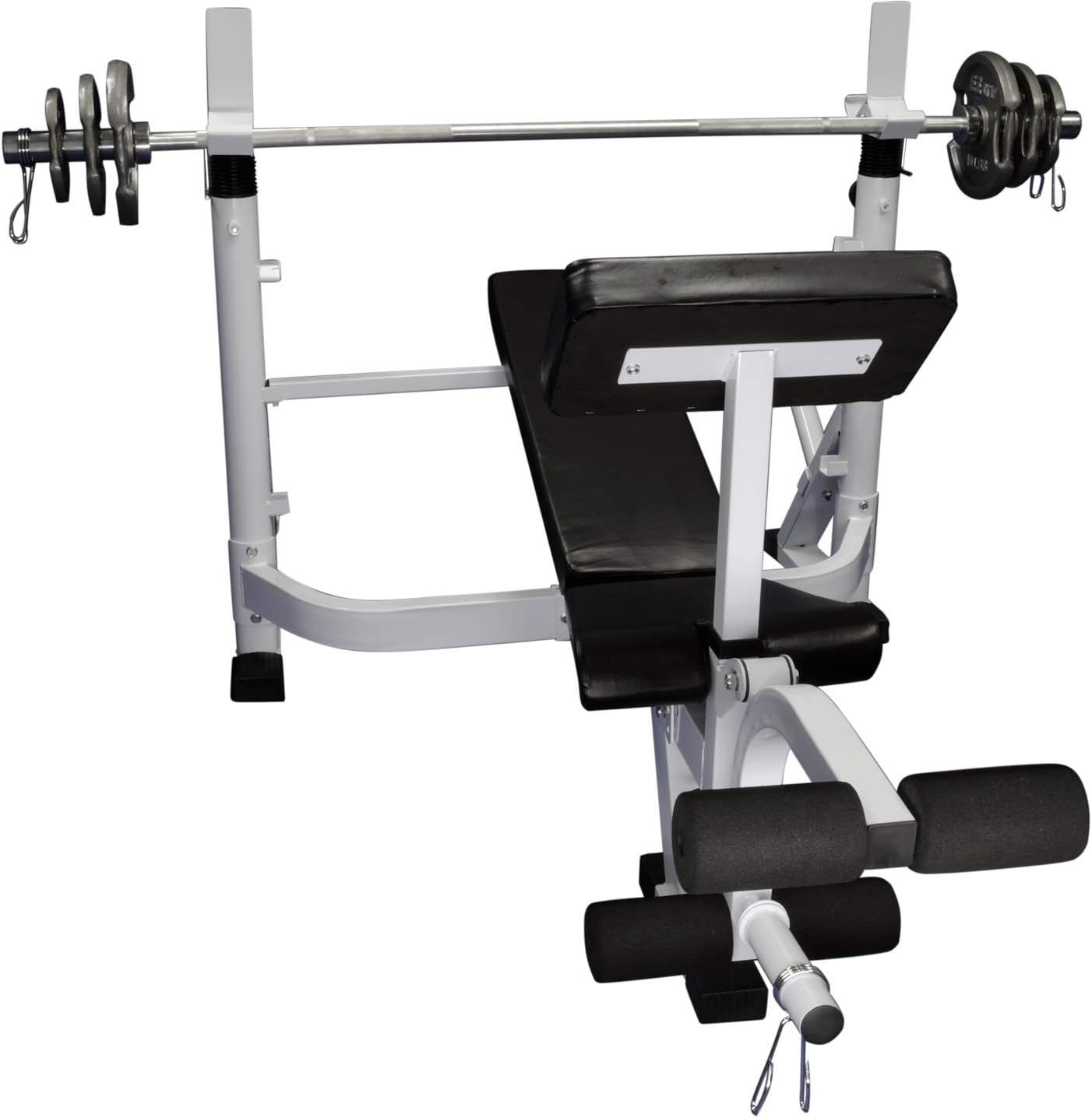 Olympic Flat Inclinación Disminución de Press de banca con brazo y pierna Attachment (Barbell Excluido)