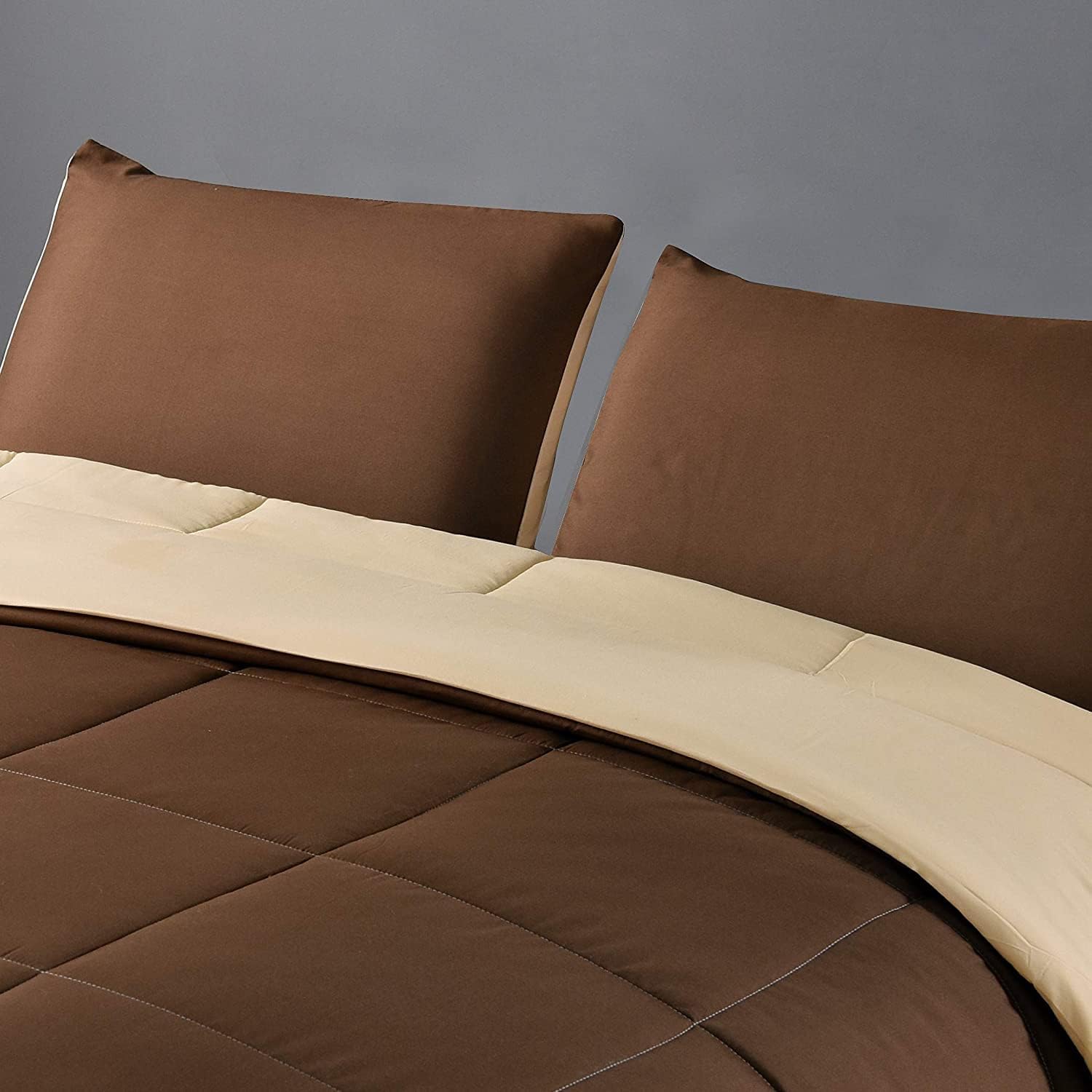 Edredón reversible alternativo para todas las estaciones, 100% algodón, relleno de 500 GSM, juego de edredón ligero, cama en una bolsa, 3 piezas (1
