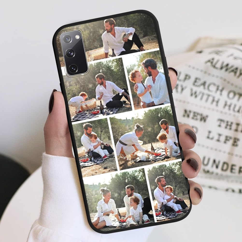 Eouine Funda de teléfono personalizada para Samsung S20 FES20 LiteS20Edition (6.5 pulgadas), fundas personalizadas para teléfono con imagen, funda