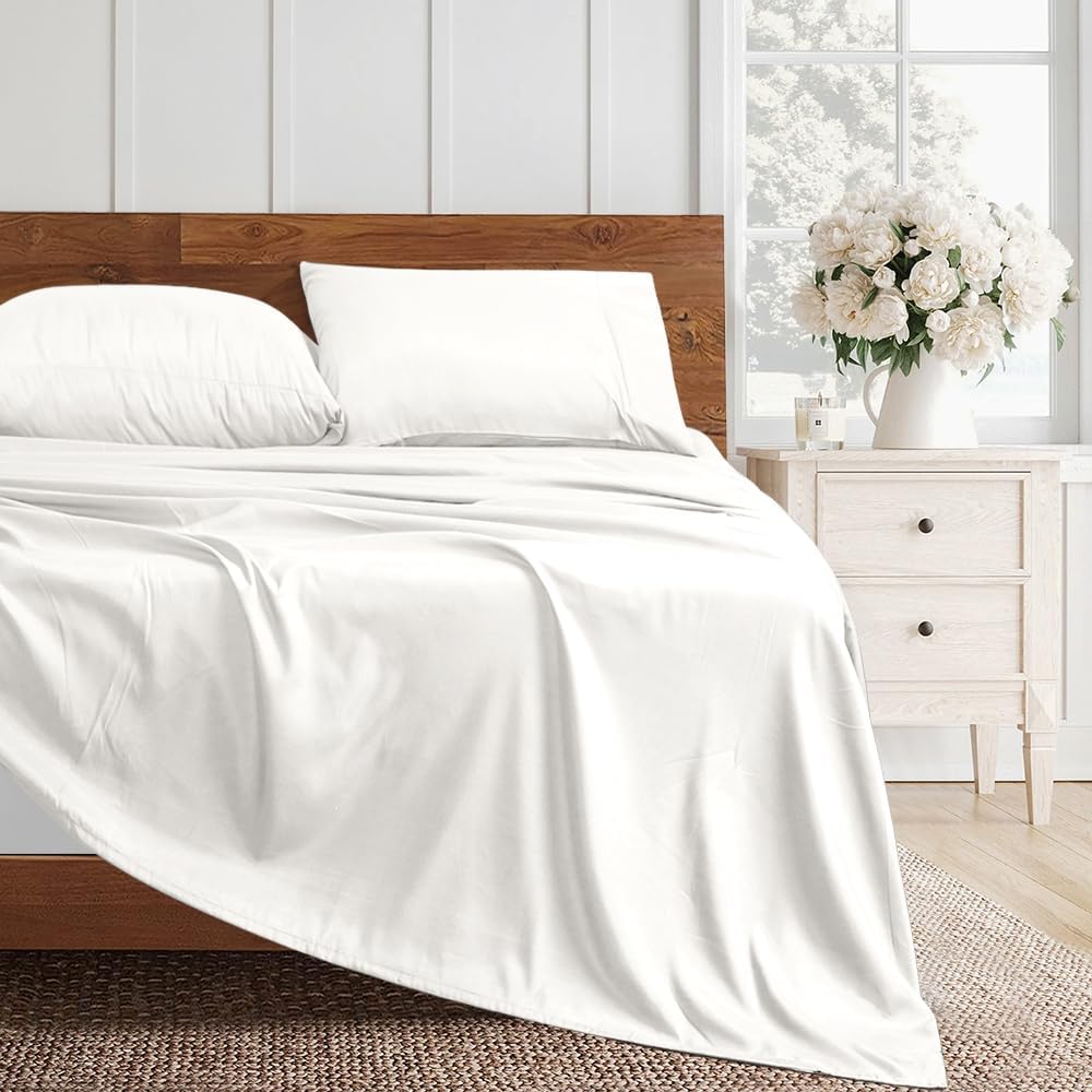 Juego de sábanas de microfibra de 3 piezas para cama individual, sábanas refrescantes transpirables con bolsillos profundos, resistentes a las