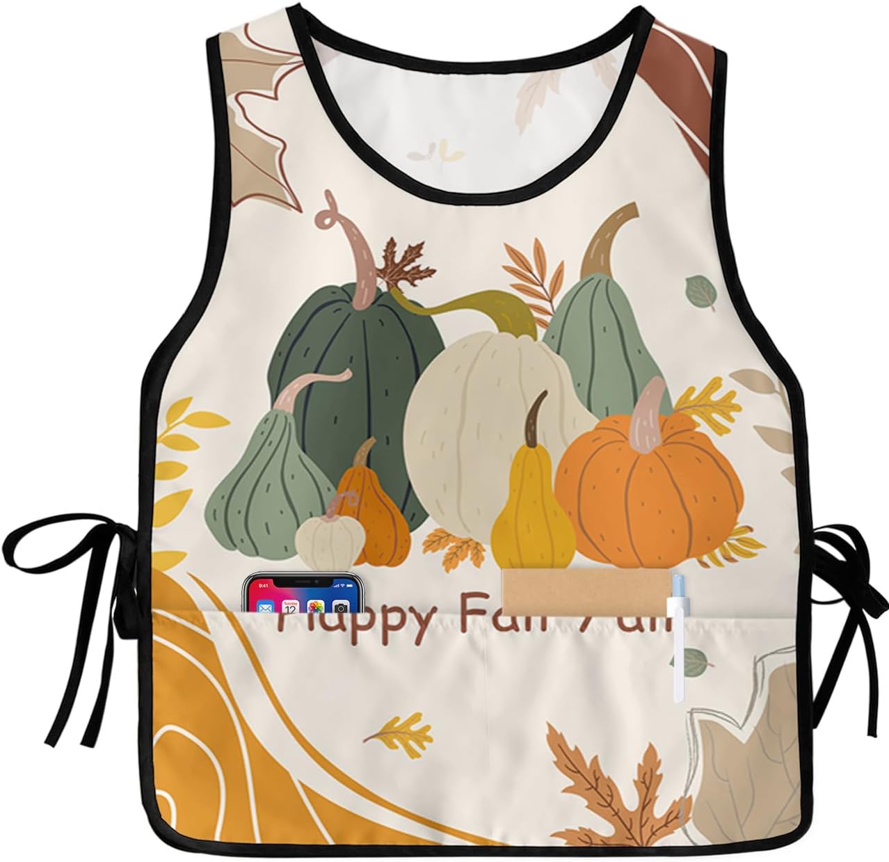 Universal Cobbler Apron with 2 Pockets Unisex Waterproof Chef Aprons Adjustable Washable Bib Apron