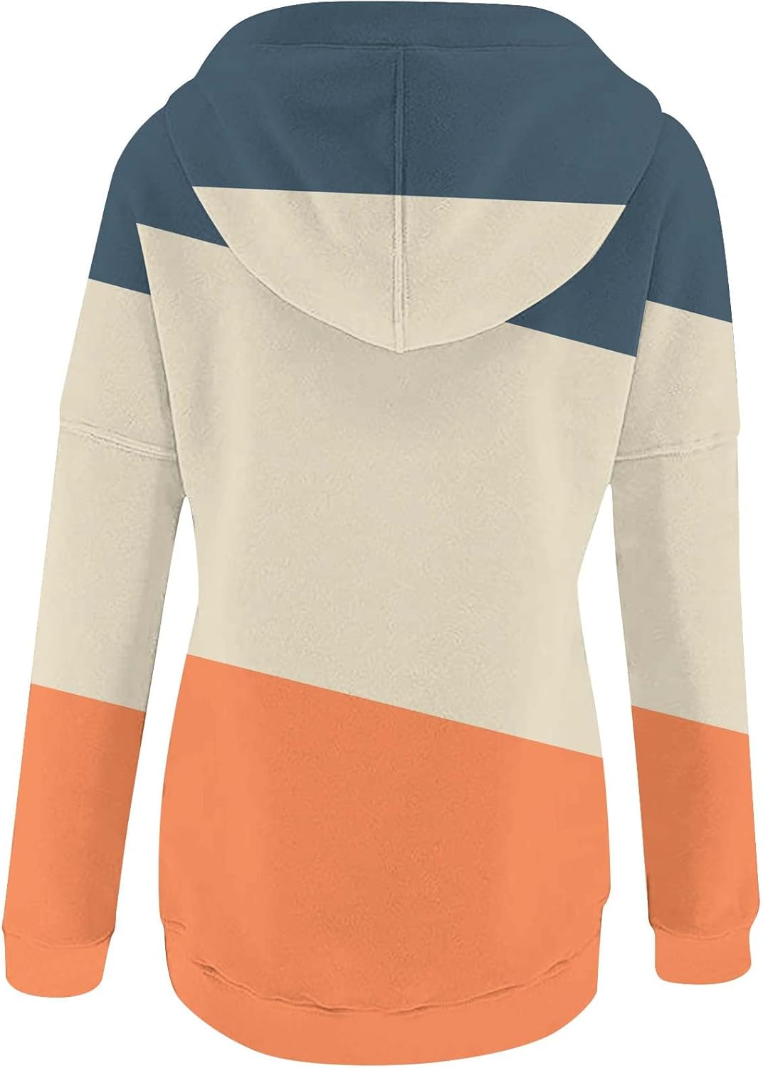 DOLKFU Sudadera de manga larga con cuello para mujer, con estampado gráfico degradado, con botones, ajuste holgado, ropa de otoño