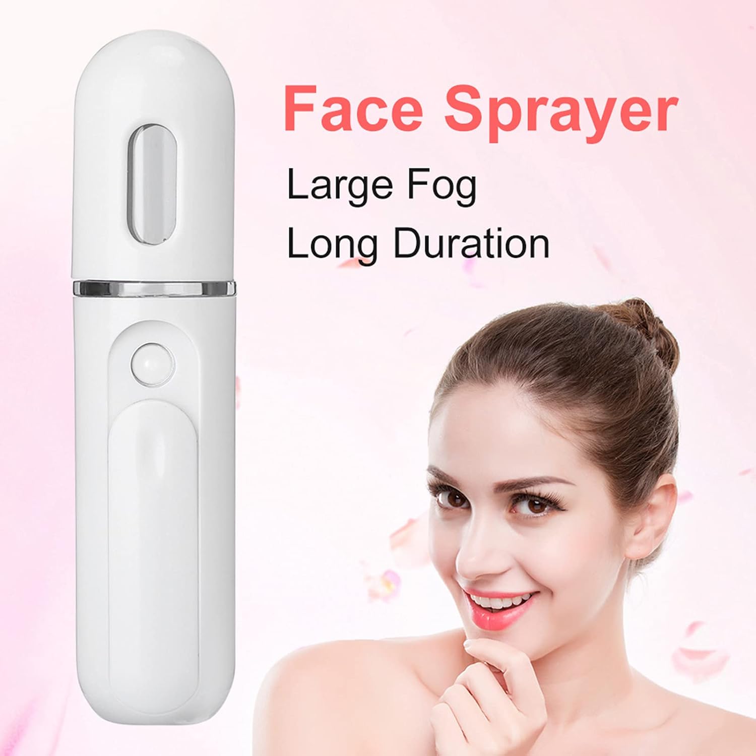 Atomizador de humedad facial de niebla fina para la cara Spritz de mano refrescante para la piel hidratación profunda, pulverizador de