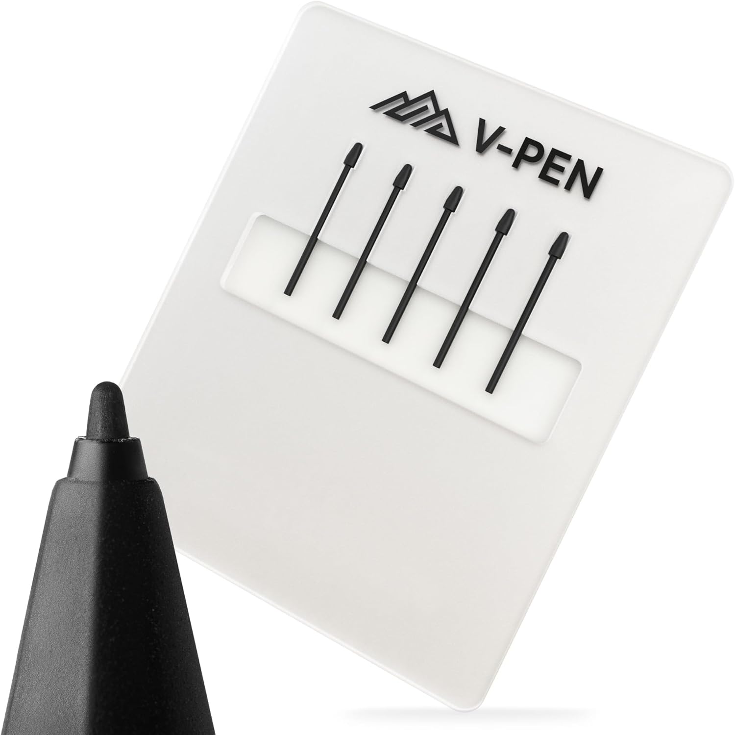 Puntas de repuesto V-Pen (paquete de 5) para 2 puntas de lápiz digital negro de alta calidad, asegurando precisión, fácil instalación, durabilidad