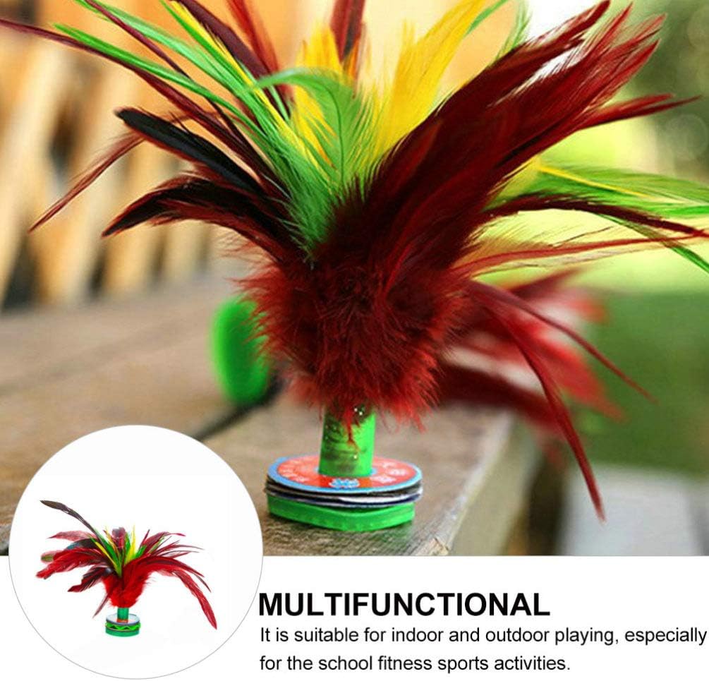 Alipis Jianzi Shuttlecock 4pcs Volante o Birdies Soft Kick Volante Chino Jianzi Pie Deportes al aire libre Juego de juguete Volante