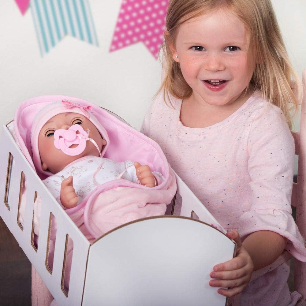 Adora Muñeca de adopción realista, muñeca adorable de 16 pulgadas con accesorios completos de 9 piezas, incluye chupete, pulsera de hospital, pañal