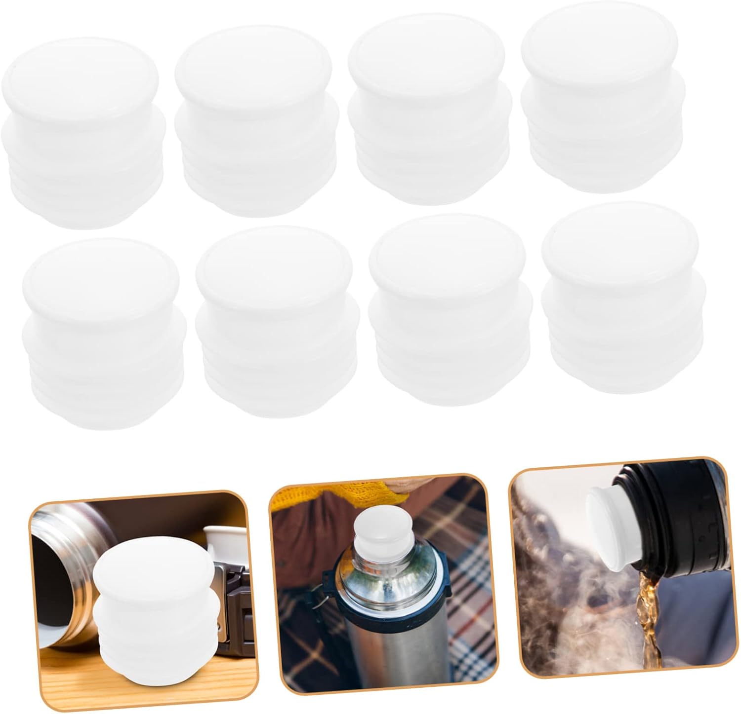 Cabilock 40 Pcs Bottle Stopper Insulation Bottle Stopper Wooden Cork Stopper Wine Plug Warm Bottle Cork Termos Wine Bottle Toppers Birthday Wine