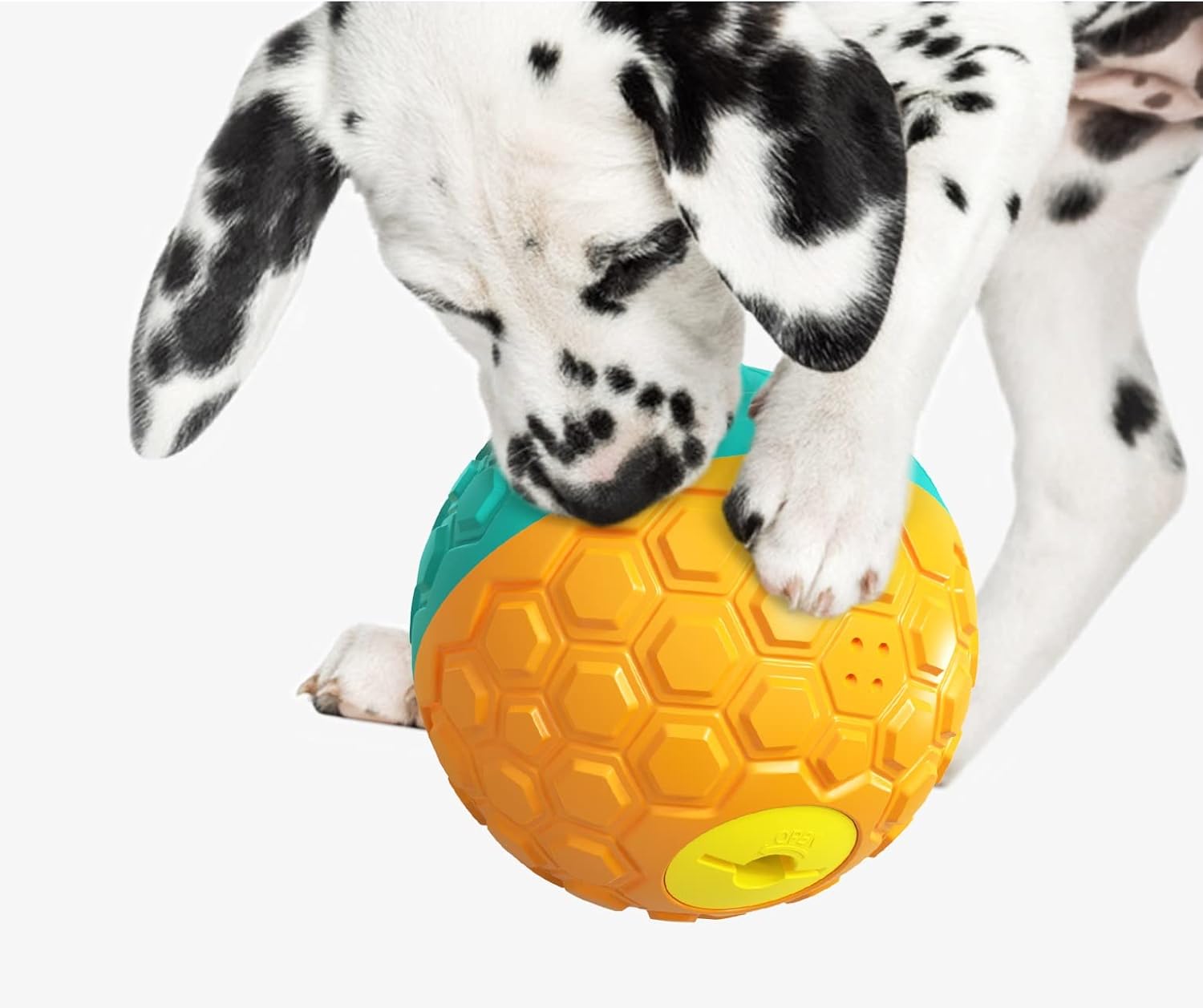 HNNOAIDA Juguete interactivo de comida para perro, juguete de bola de perro de 5.8 pulgadas que sostiene golosinas, juguete duradero para golosinas