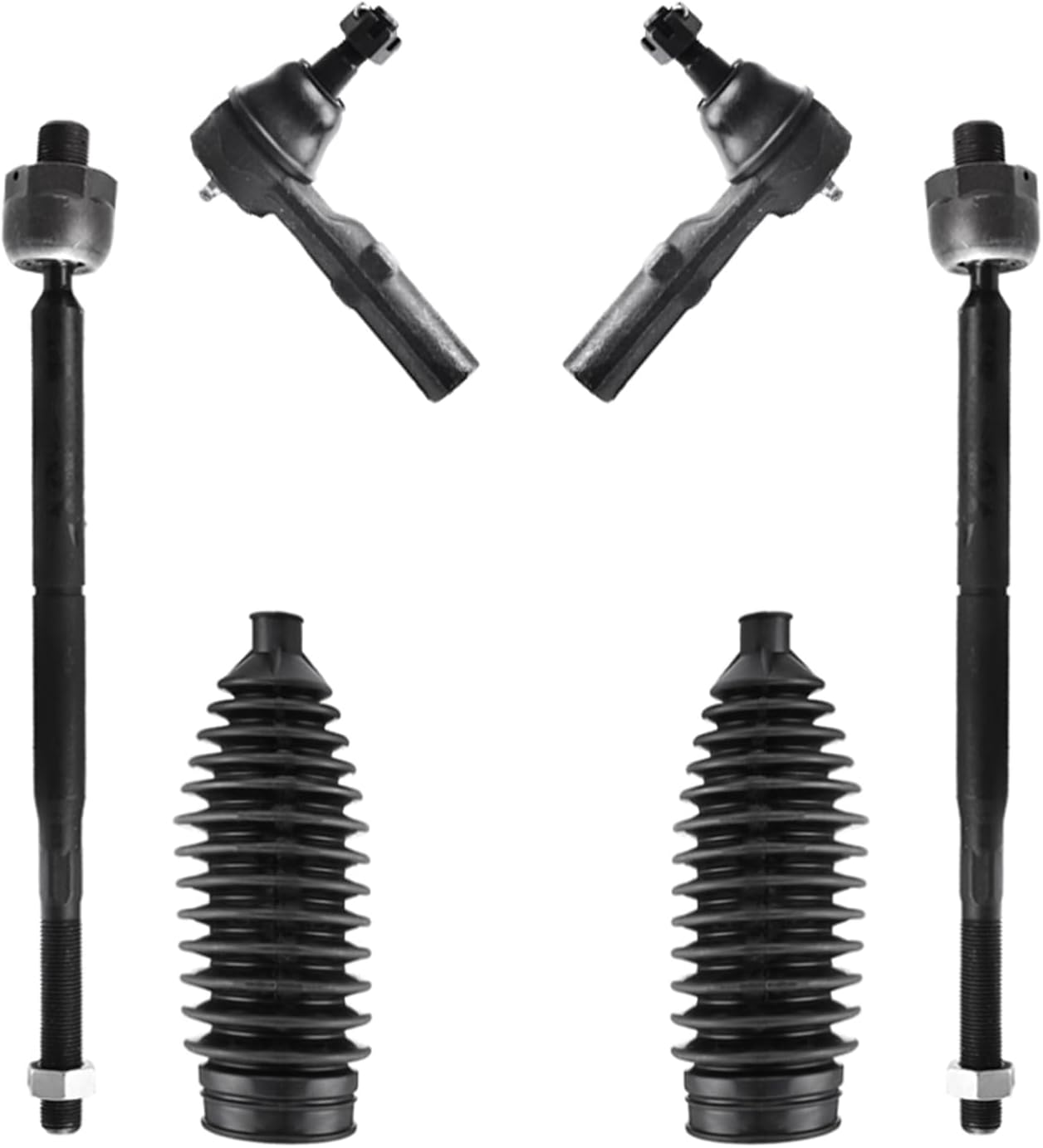 ASTARPRO – Kit de suspensión de 16 piezas brazos de control delanteros superiores e inferiores y rótulasextremo de barra de acoplamiento interior y