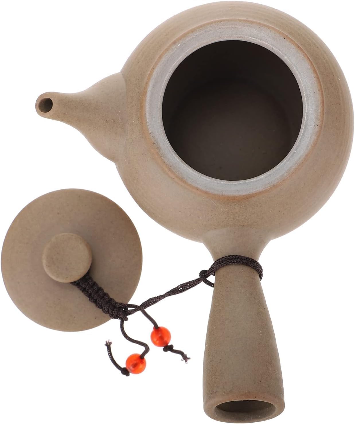 Tetera esmaltada de decoración retro,Tetera colorida de agua caliente,Tetera de cerámica japonesa Kyusu Juego de tetera de cerámica Kyusu Tetera
