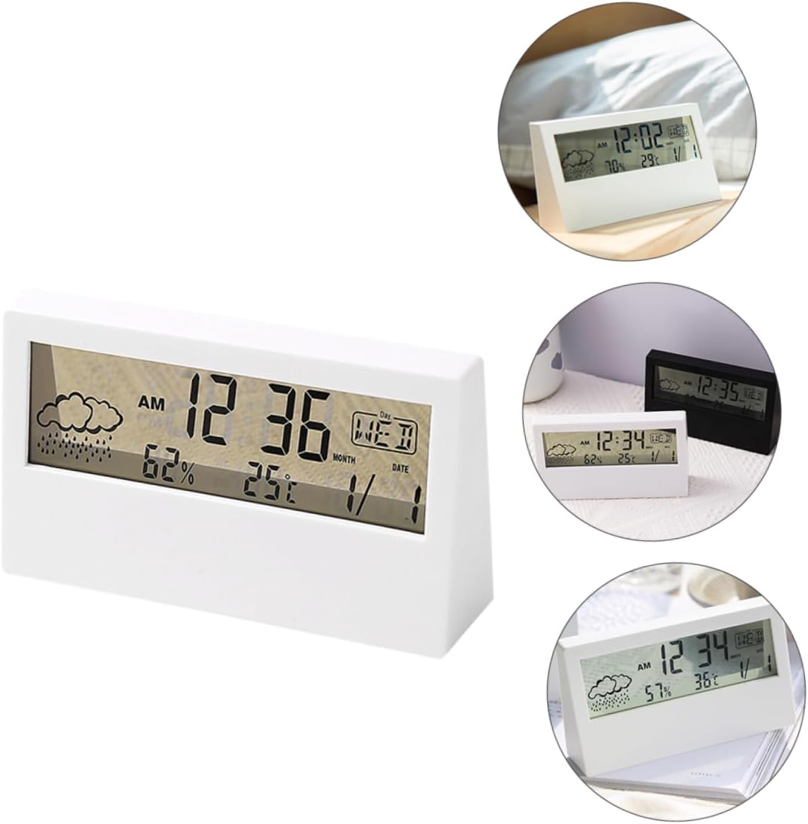 Reloj despertador electrónico perezoso temporizador eléctrico despertador eléctrico LED digital mesa decoración de mesa de comedor relojes digitales