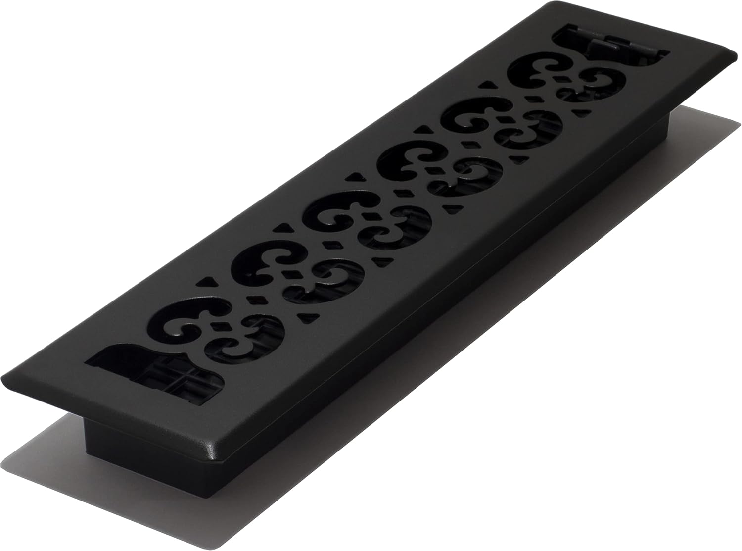 Decor Grates ST214 – Registro de piso de la colección clásica con un diseño decorativo pintado, de 2 x 14 pulgadas