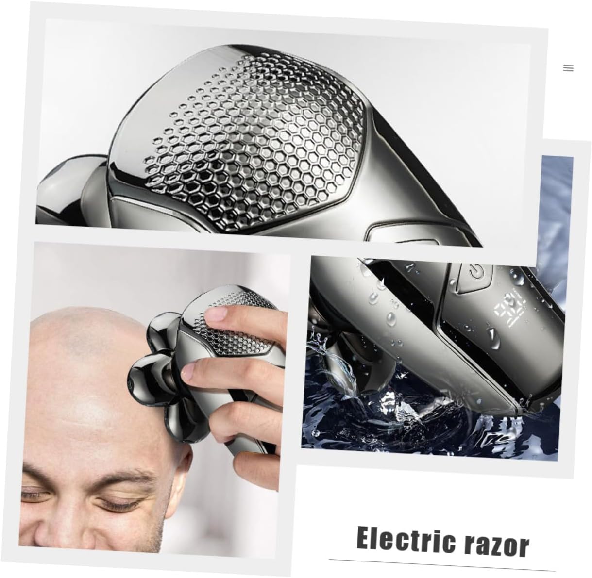 FOMIYES 6 Sets Electric Shaver Beard Trimmer Nose Hair Clipper Facial kit Electric Body Shaver Men Body Shaver Hair Clippers kit Waterproof Shaver