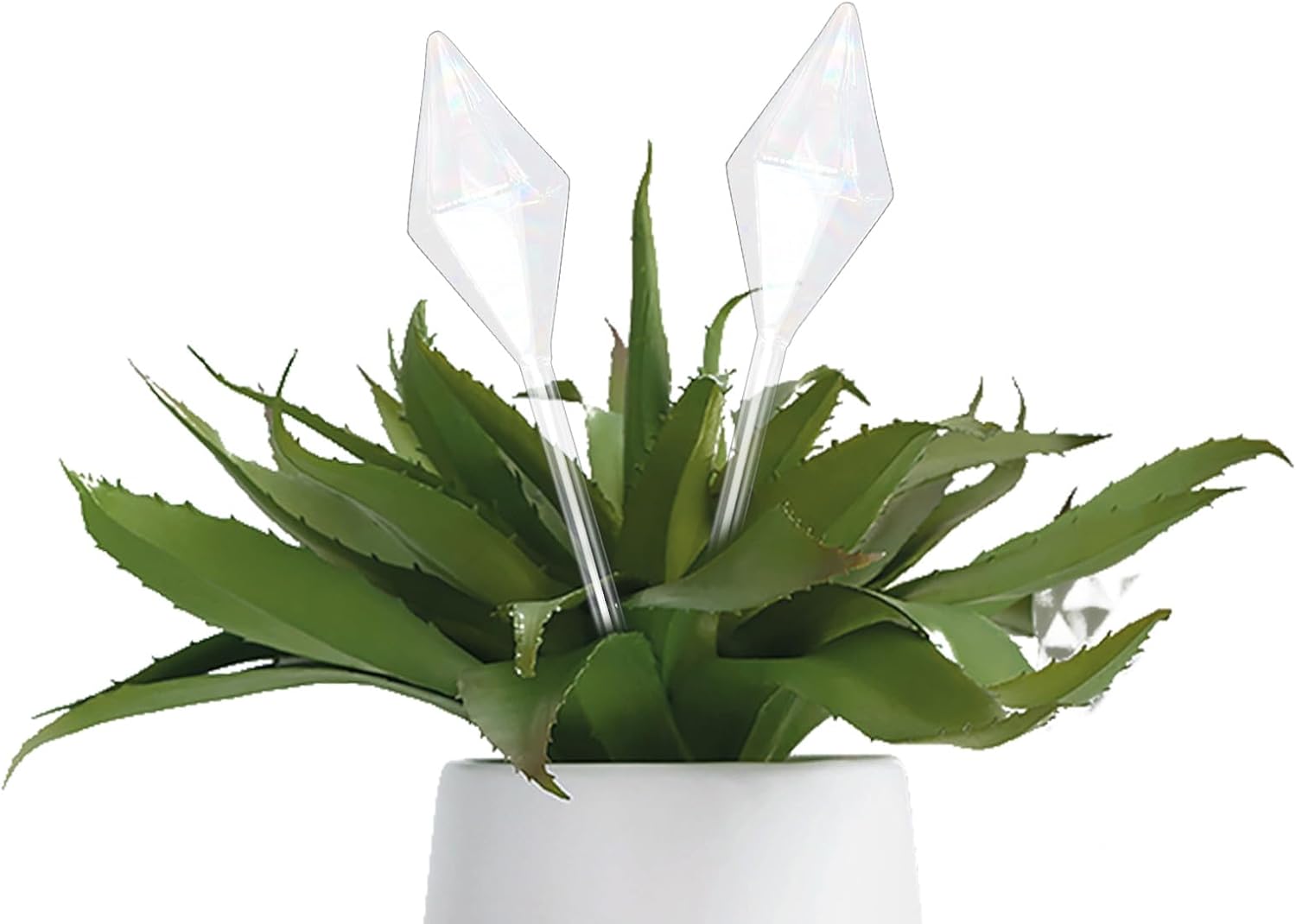 Orunpe 2 globos de riego de plantas, dispositivos de riego de plantas de vidrio, inserto de maceta de riego automático para accesorios de plantas de