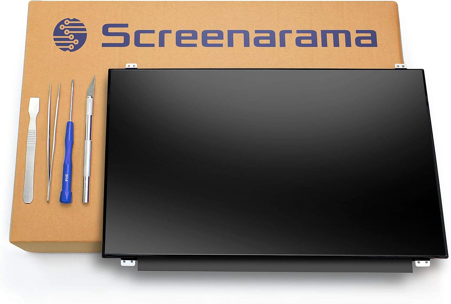 SCREENARAMA Nueva pantalla de repuesto para N156HGE-EBB, FHD 1920×1080, mate, pantalla LED LCD con herramientas