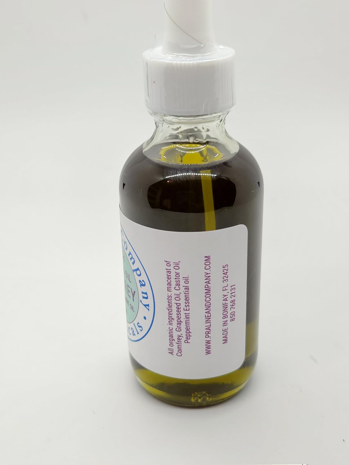 Comfrey Massage Oil for Deep Relaxation and Wellness – Moisturize Your Skin – 100% Organic & Natural – Handmade with Macerat Of Comfrey, Peppermint