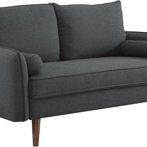 Modway EEI-3091-GRY Revive – Sofá biplaza tapizado de tela moderna contemporánea en gris Modway EEI-3091-GRY Revive – Sofá biplaza tapizado de tela moderna contemporánea en gris