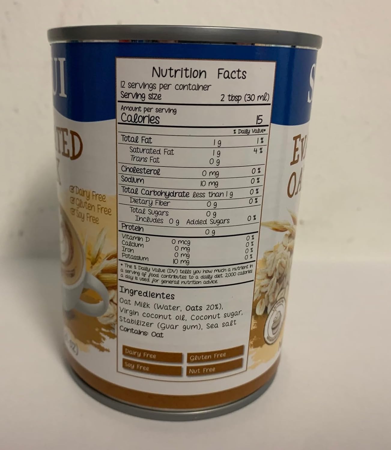Leche de avena Samui EVAPORADA 12.2oz x 3PK