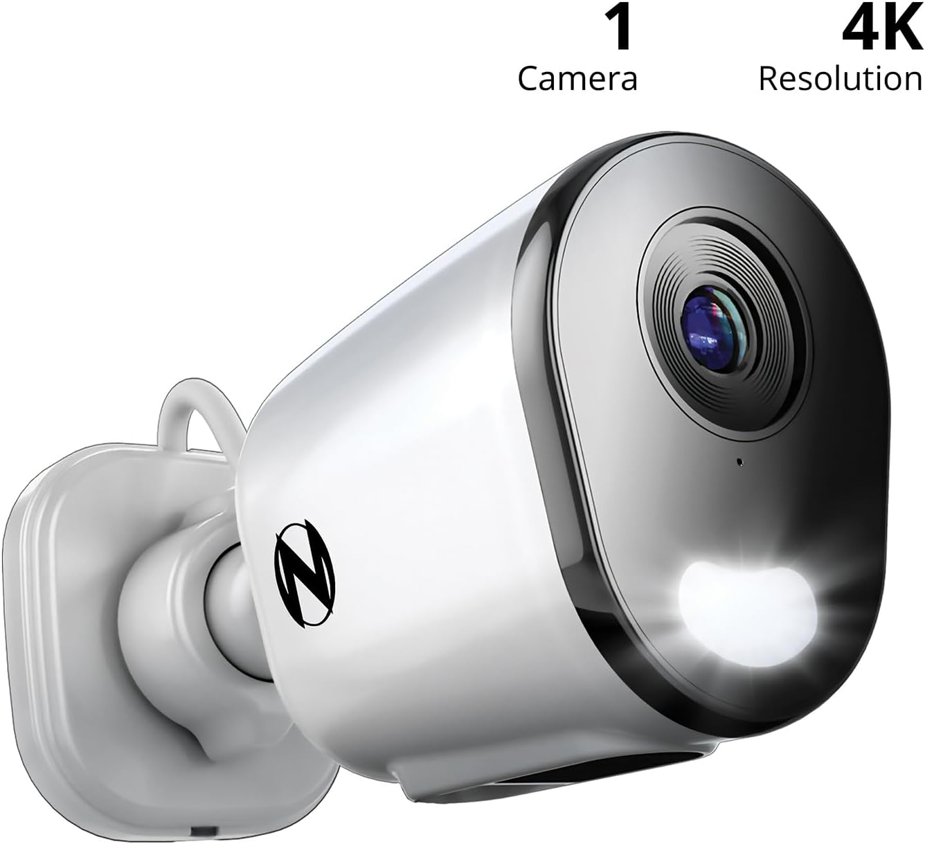 Night Owl Cámara de disuasión para interiores y exteriores Wi-Fi 4K HD con alimentación de CA enchufable con audio de 2 vías (1 cámara)