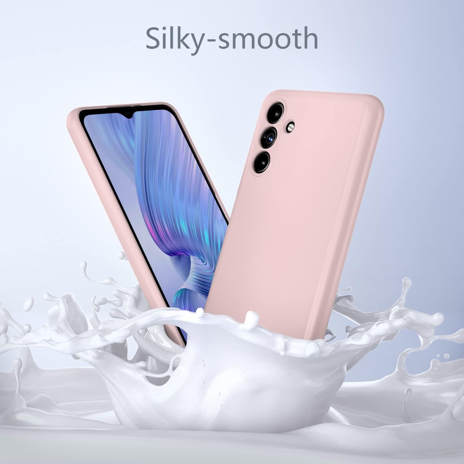 Boaixiaen Funda para Samsung Galaxy A13 5G, protección de cuerpo completo de TPU suave de silicona rosa para modelo de 6.5 pulgadas